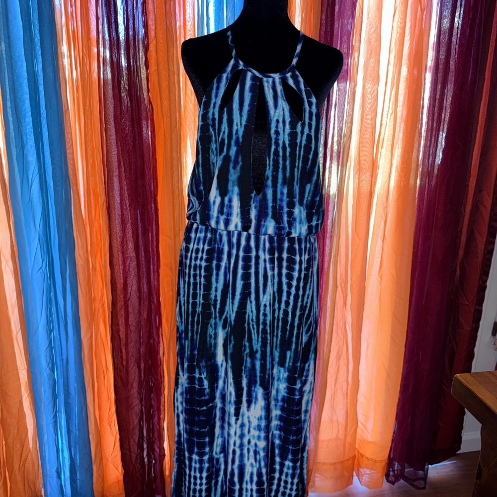 Beach Bunny Navy Tie-Dye Maxi Dress